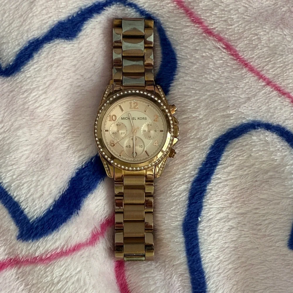 Michael Kors rose Gold-Tone Chronograph Watch